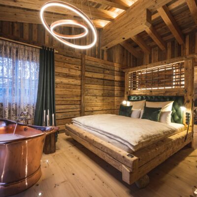 Schlafzimmer Alpenchalet Jungholz